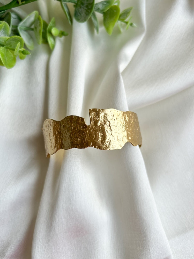 Cecilia Sleek Brass Cuff Bracelet