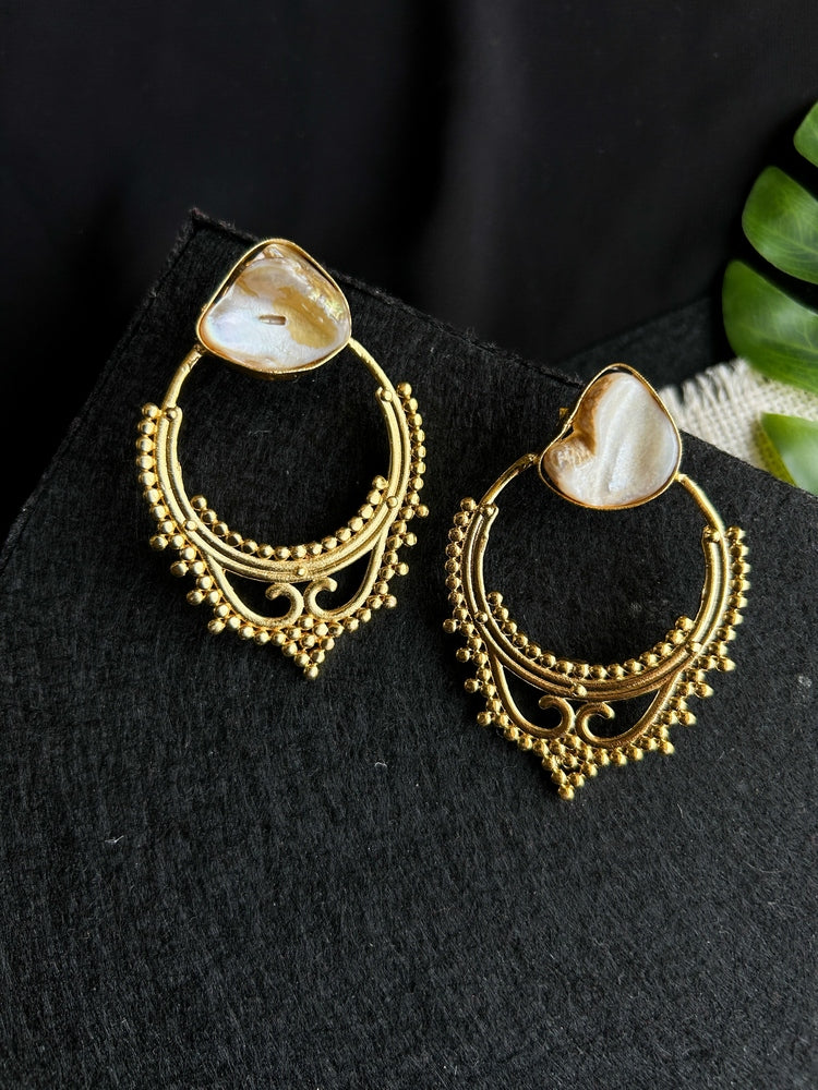 Ella Grace Brass Earrings