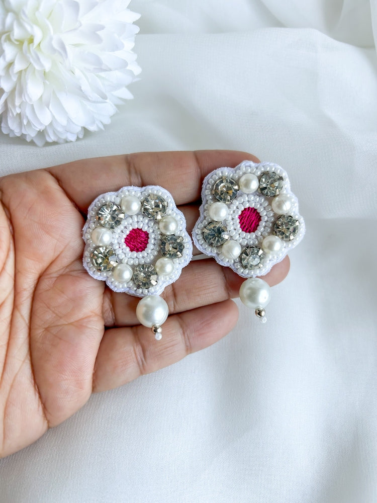 Luna Pearl Handmade Necklace + Earrings Set