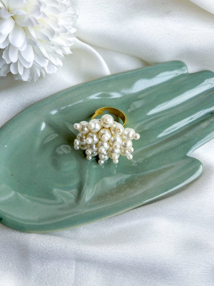 Gul Pearl Handmade Beaded Ring