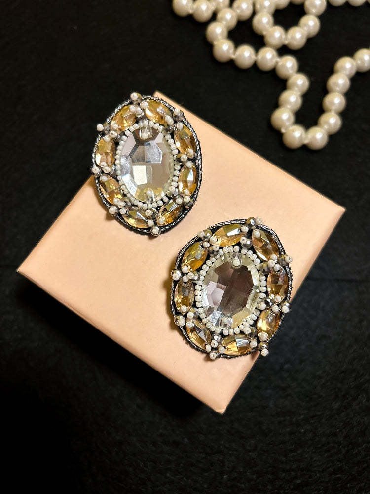 Taara Handmade Beaded Stud Earrings