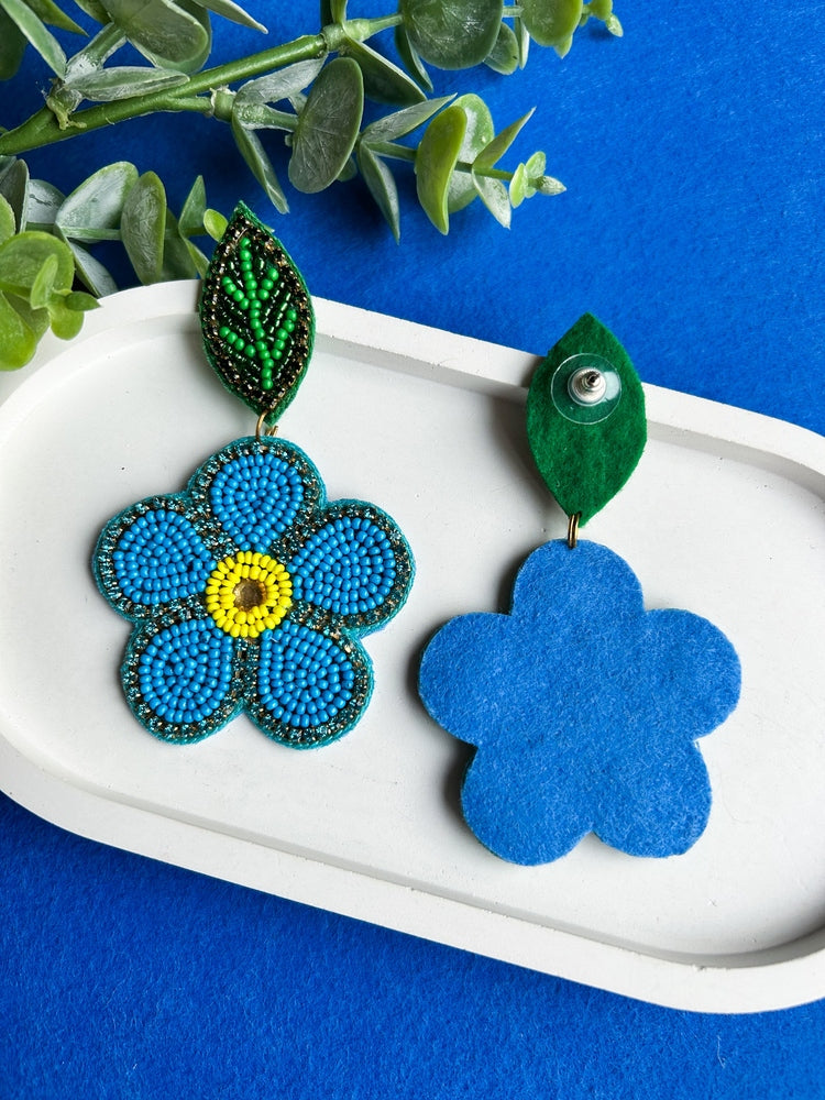 Spring Blossom Handmade Beaded Flower Earring