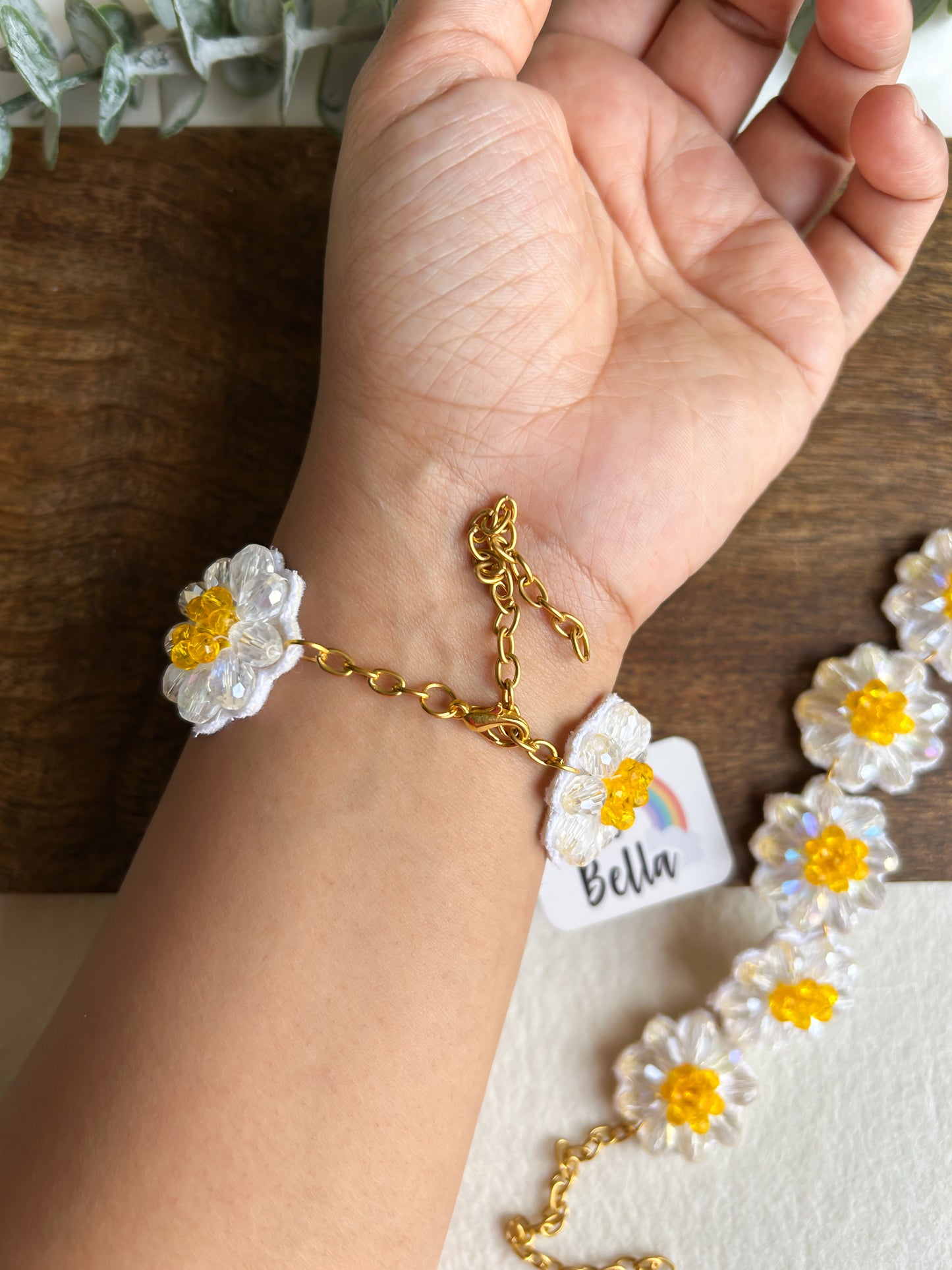Daisy Dream Handmade Beaded Bracelet