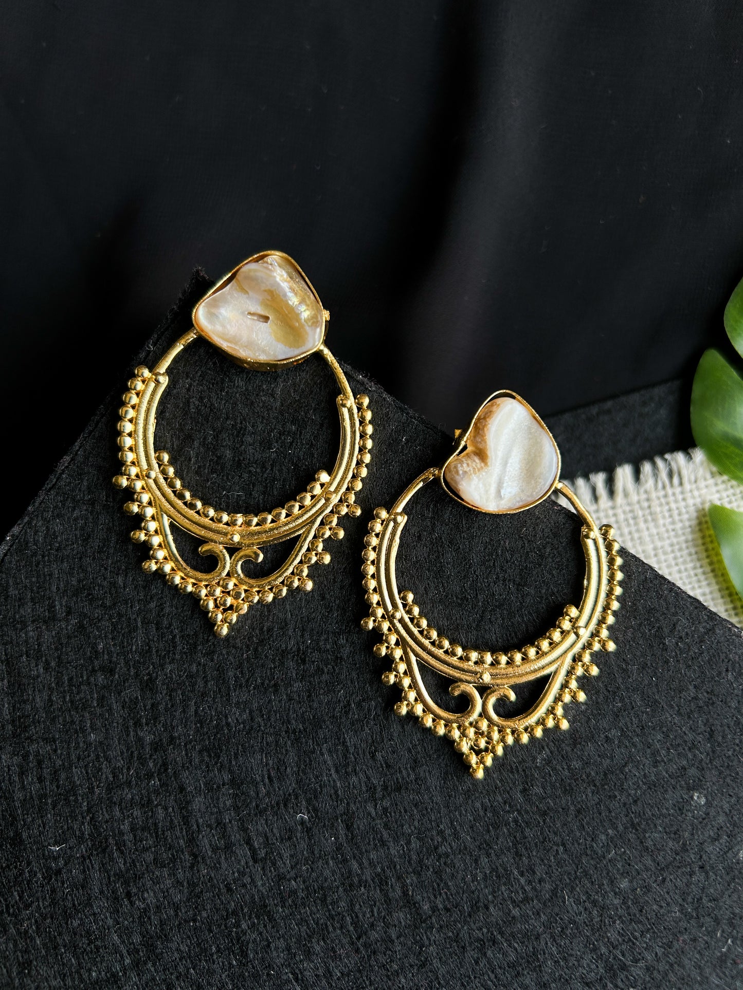 Ella Grace Brass Earrings
