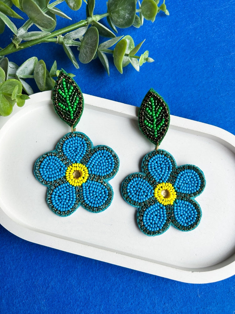 Spring Blossom Handmade Beaded Flower Earring