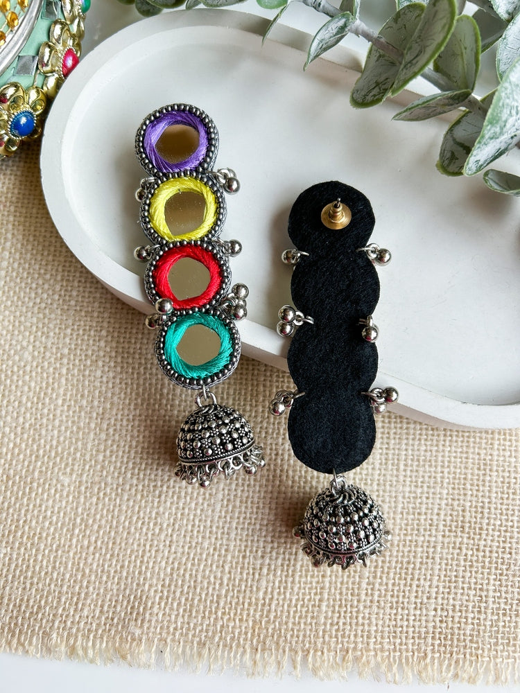 Darpan Handmade Beaded Jhumka Earrings