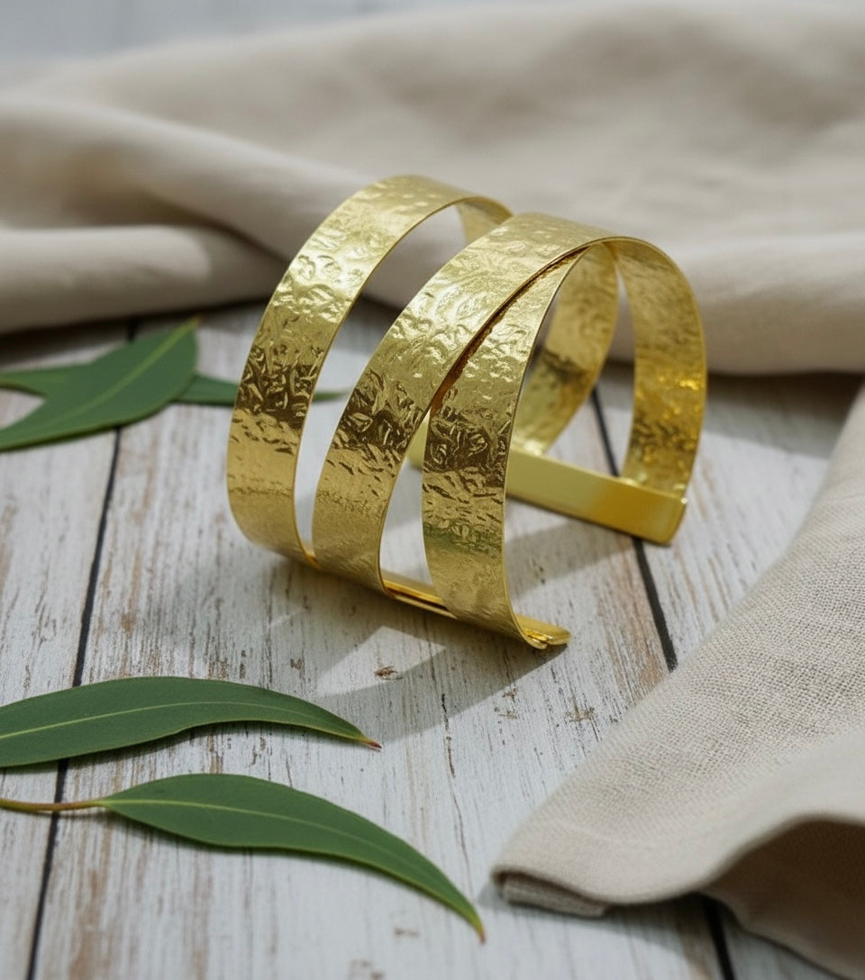 Zara Brass Cuff Bracelet