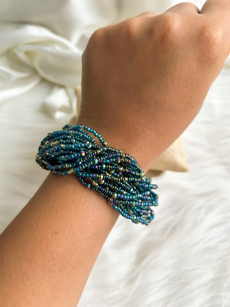 Meher Peacock Handmade Beaded Bracelet