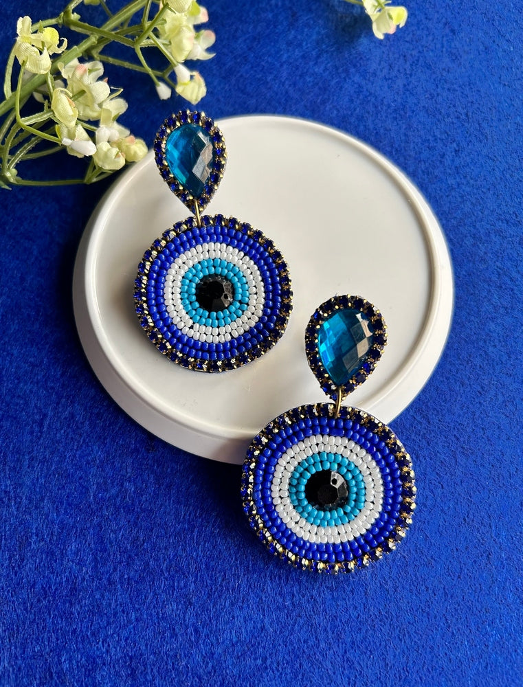 Mystic Evil Eye Handmade Beaded Earrings