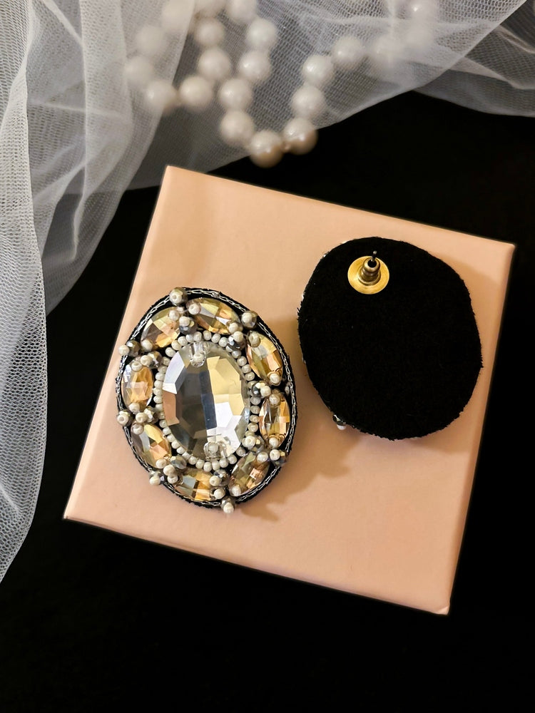 Taara Handmade Beaded Stud Earrings