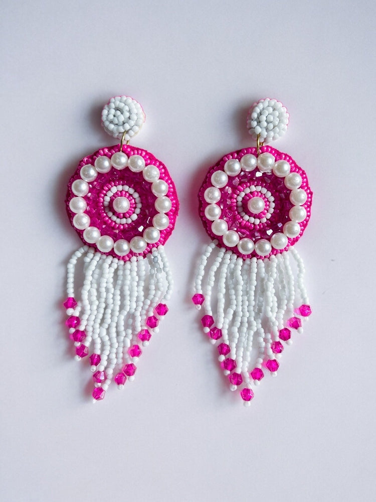 Rosey Tassel Earrings