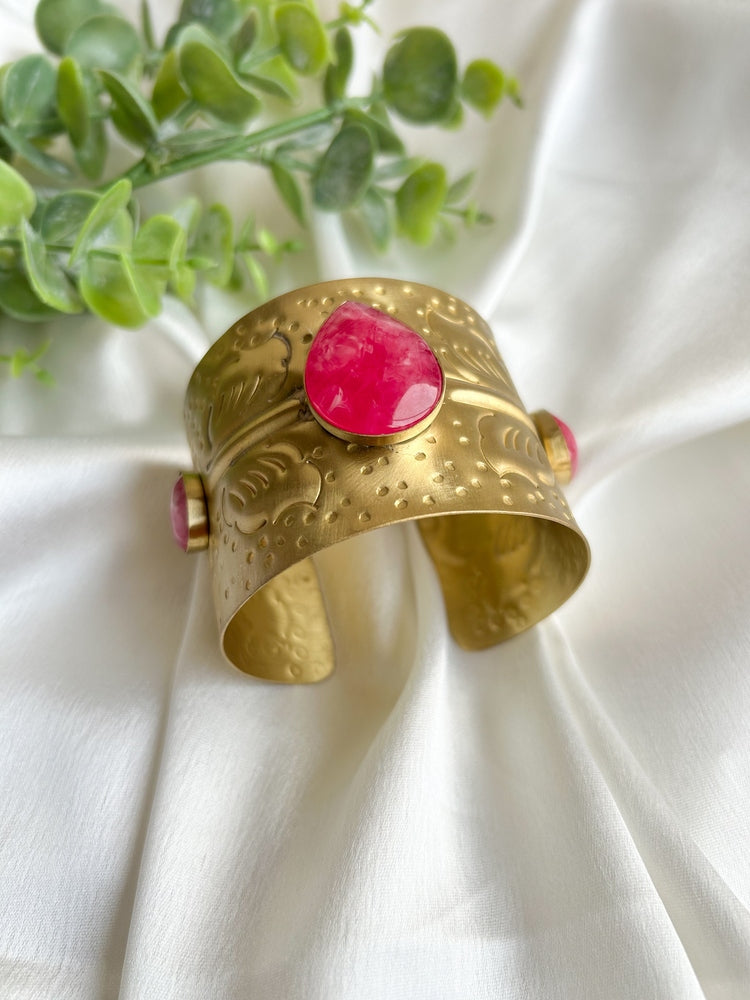 Lily Rose Brass Cuff Bracelet