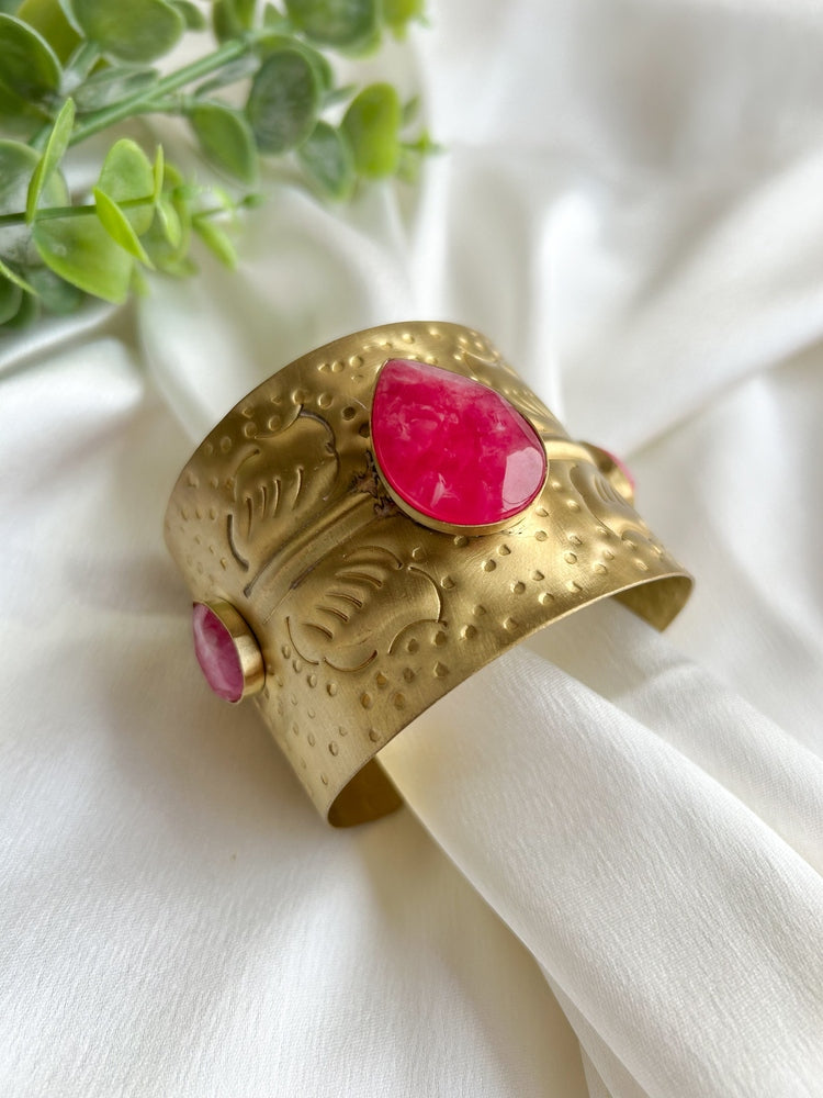 Lily Rose Brass Cuff Bracelet