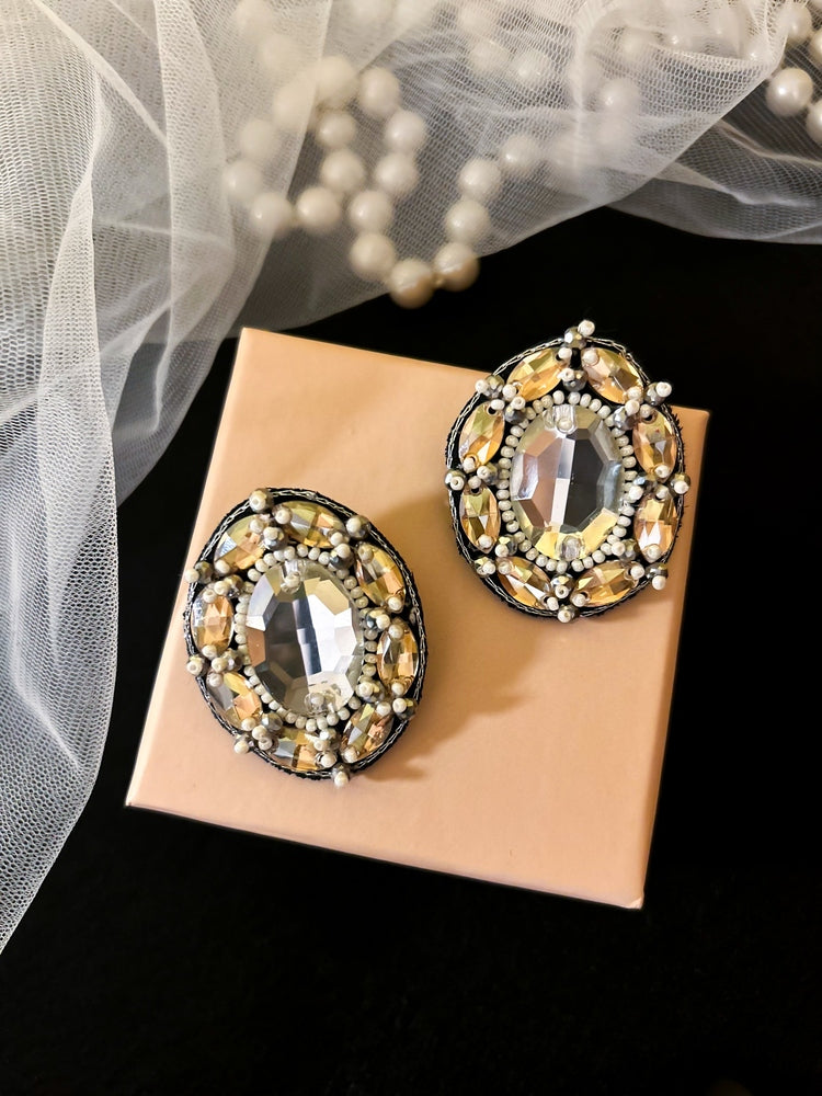 Taara Handmade Beaded Stud Earrings