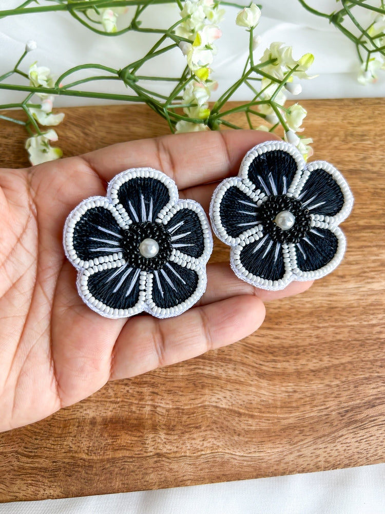 Twilight Blossom Handmade Choker Necklace + Earrings Set