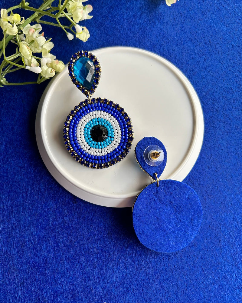 Mystic Evil Eye Handmade Beaded Earrings