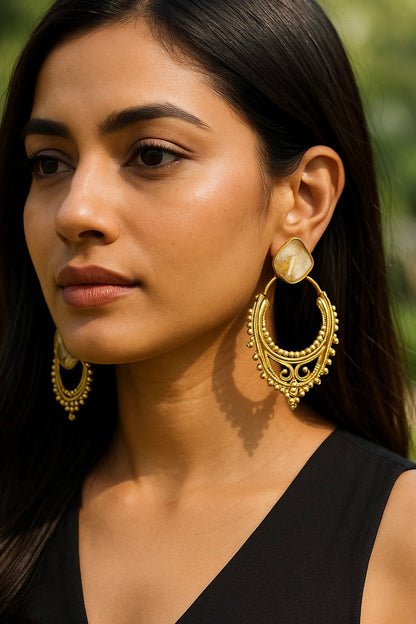 Ella Grace Brass Earrings