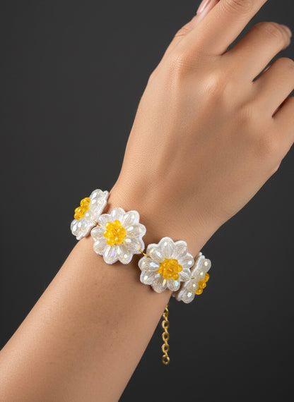 Daisy Dream Handmade Beaded Bracelet