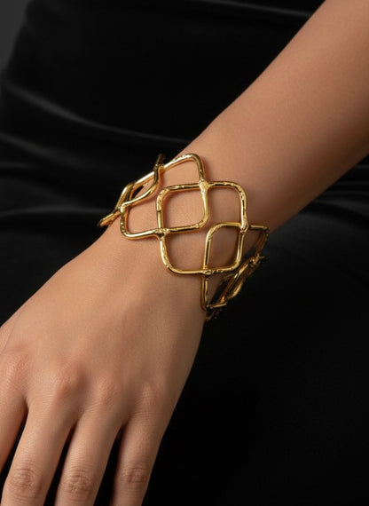Ziva Brass Cuff Bracelet