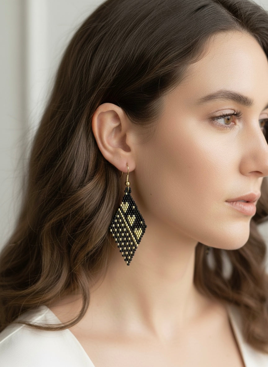 Tribal Hearts Earrings