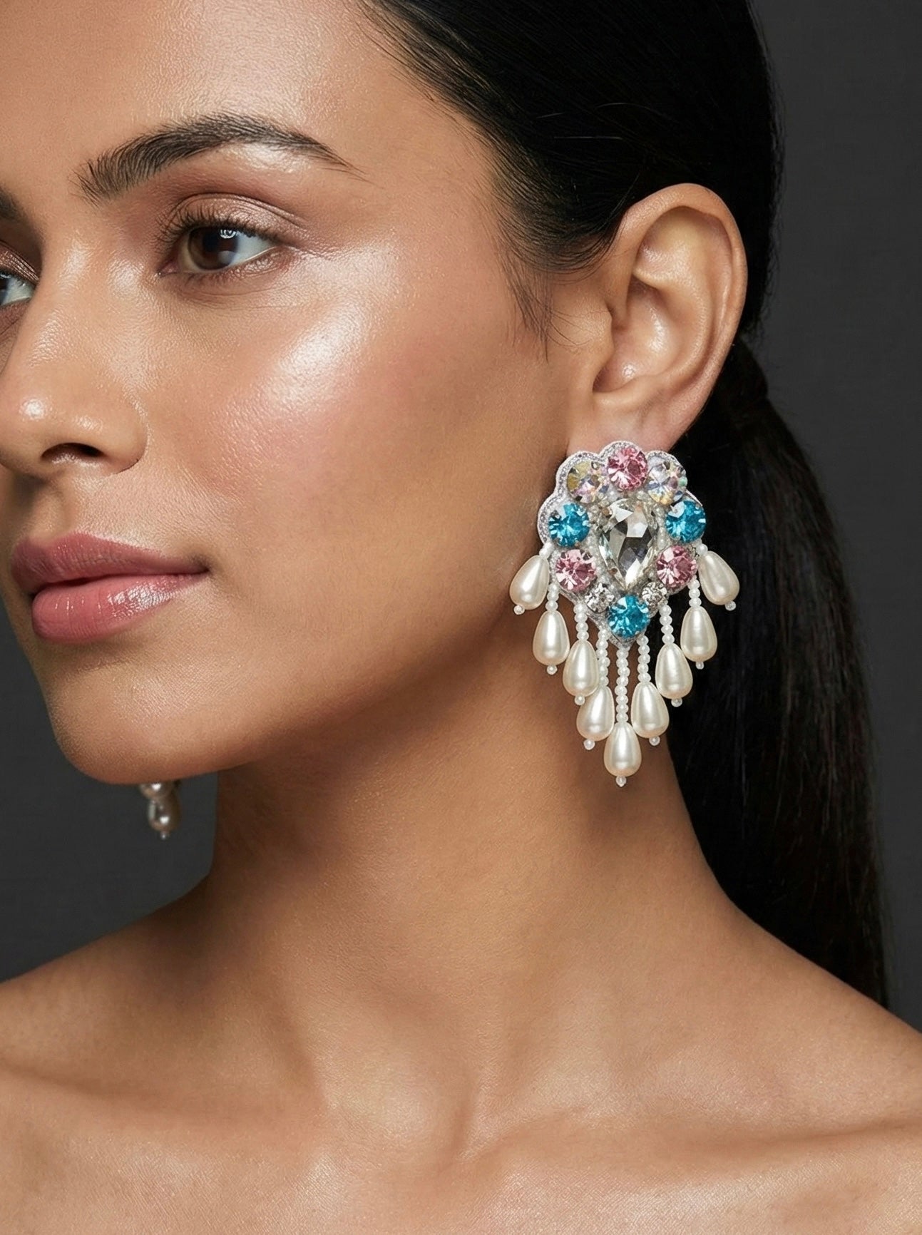 Lumina Handmade Beaded Drop Earrings