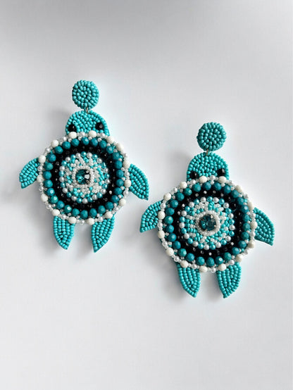 Oceanic Turtle Earrings