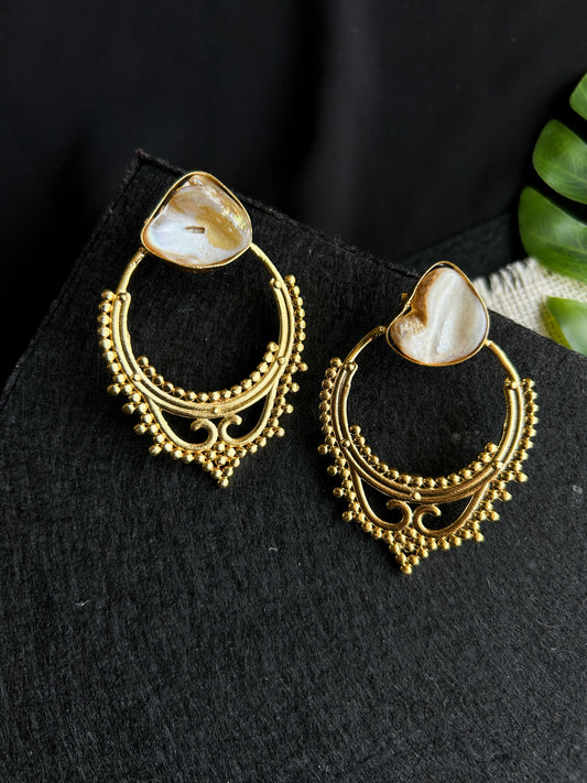 Ella Grace Brass Earrings