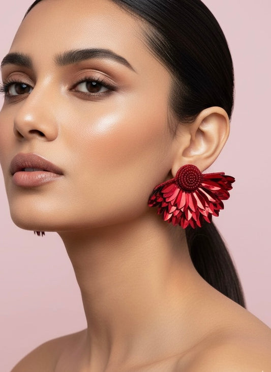 Scarlet Sparkle Earrings