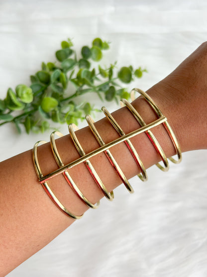 Saira Brass Cuff Bracelet