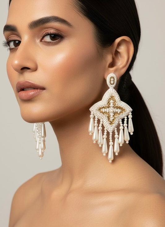 Sahiba Handmade Beaded Earrings