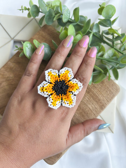 Sun-Kissed Flower Ring