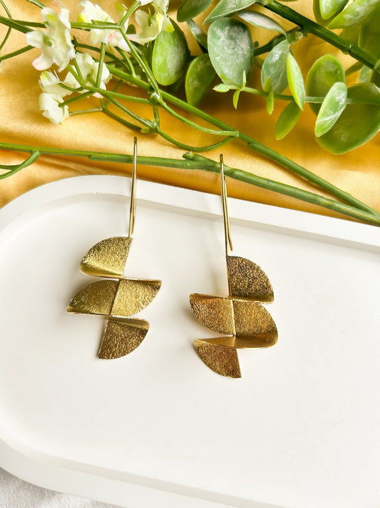 Ivy Brass Earrings