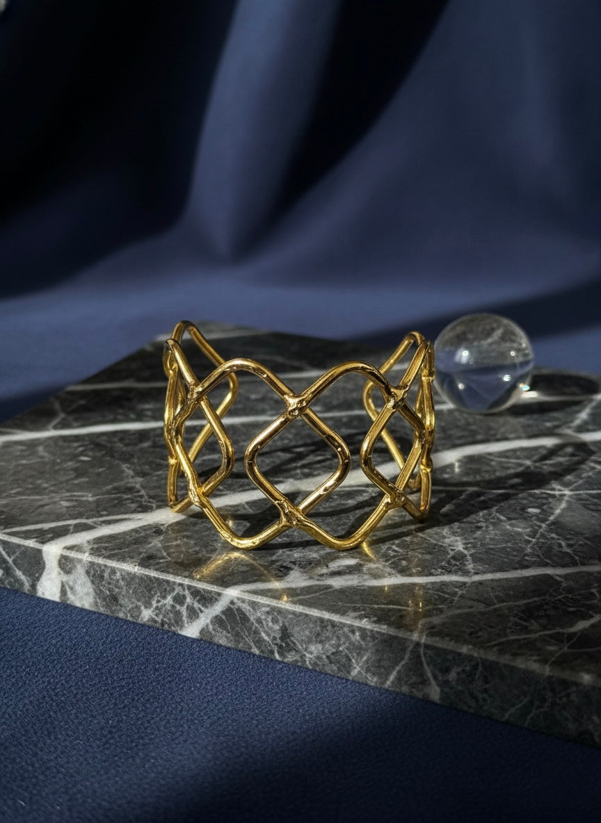 Ziva Brass Cuff Bracelet