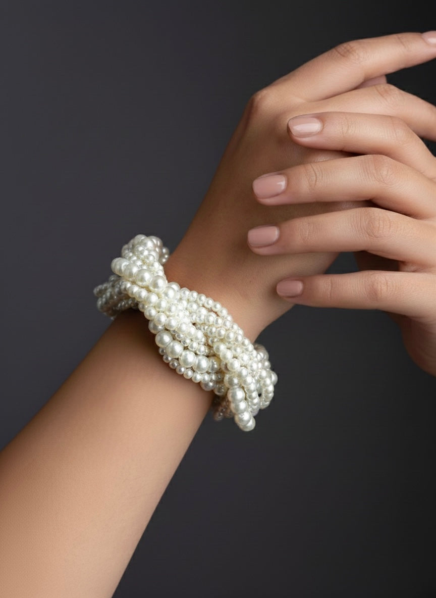 Noor Pearl Twisted Handmade Bracelet