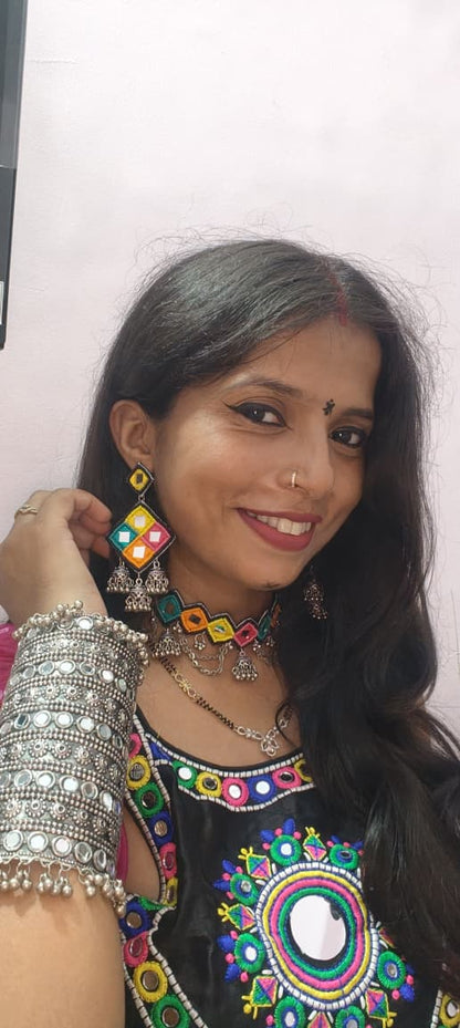Ranjhana Handmade Beaded Necklace & Earrings Set