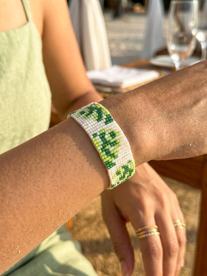 Palm Breeze Handmade Beaded Bracelet