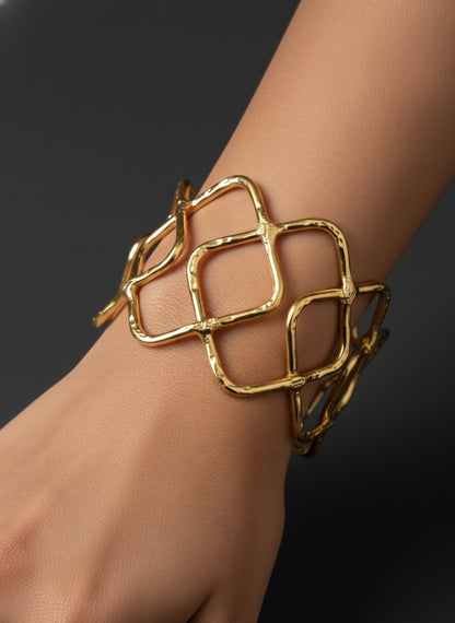 Ziva Brass Cuff Bracelet