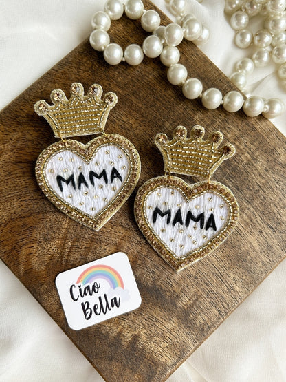 Queen MAMA Handmade Beaded Earrings