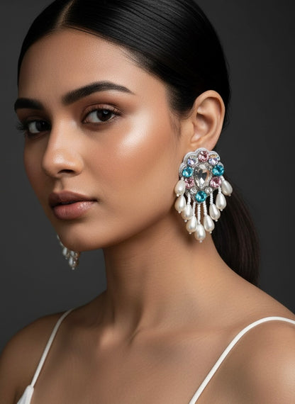 Lumina Handmade Beaded Drop Earrings