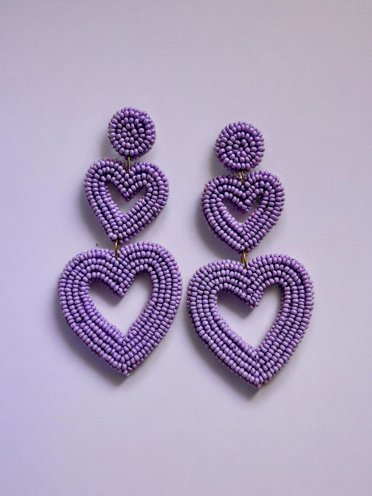 Lilac Lovelight Handmade Beaded Earrings