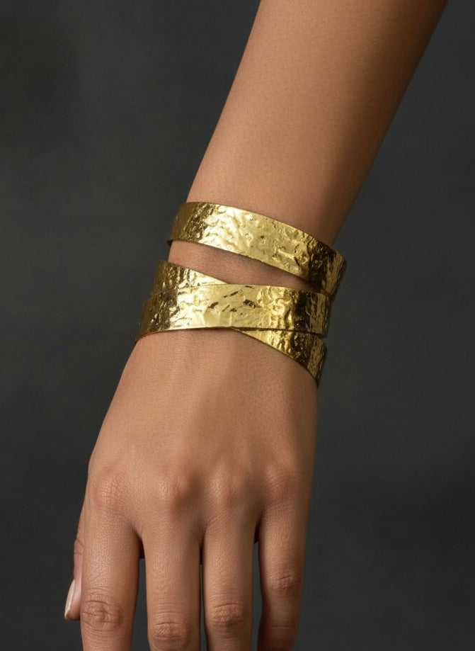 Zara Brass Cuff Bracelet