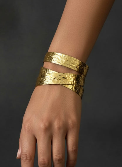 Zara Brass Cuff Bracelet