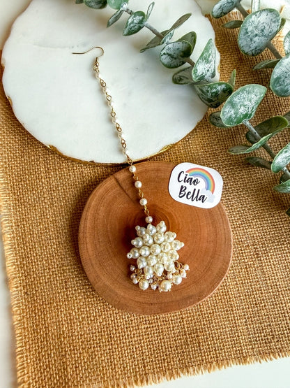 Gul Pearl Handmade Beaded Maangtika
