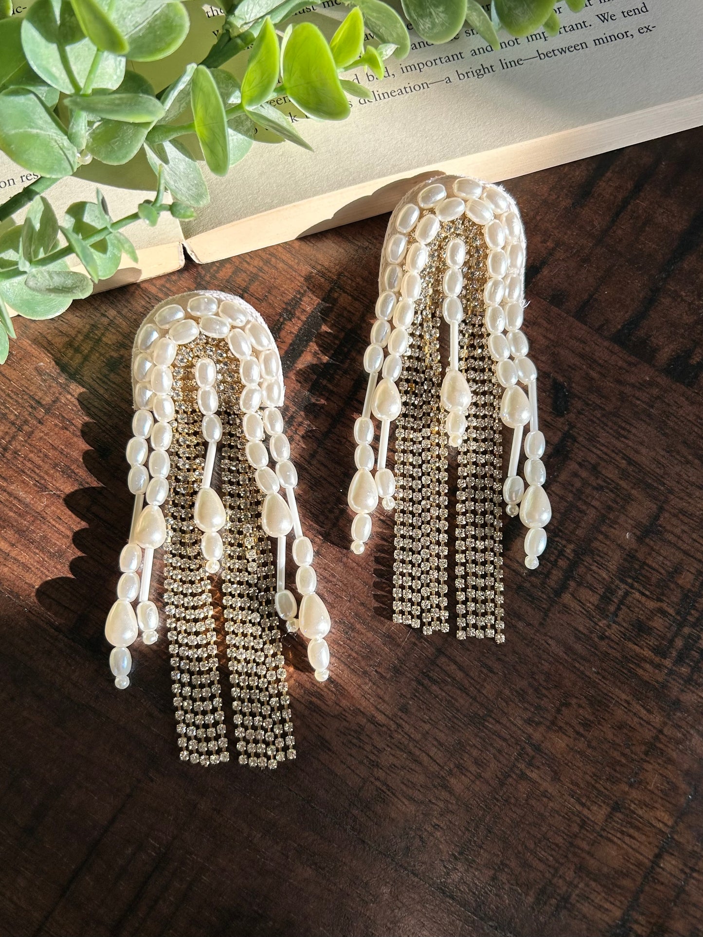 Pearl Dream Handmade Beaded Tassel Earrings