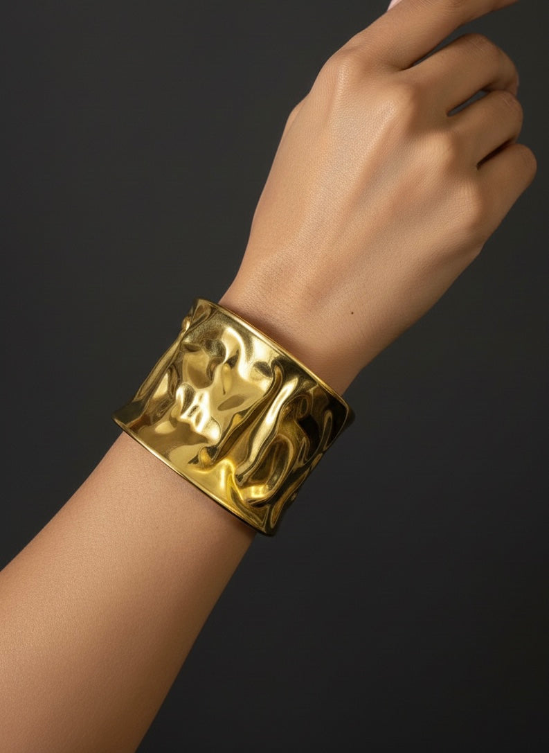 Zoya Brass Cuff Bracelet