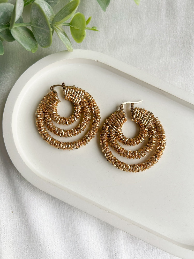 Golden Hoop Earrings