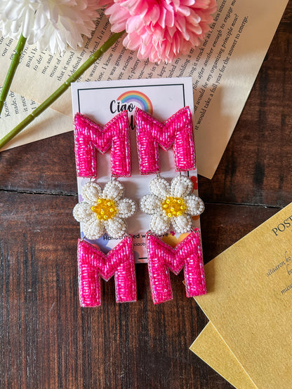 MOM Blossom Handmade Beaded Earrings