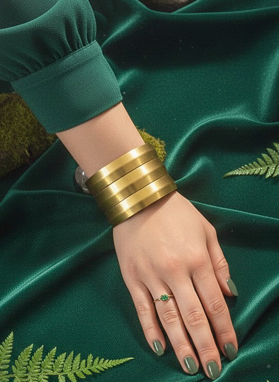 Vanya Brass Cuff Bracelet