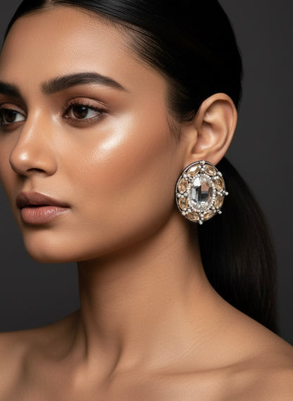 Taara Handmade Beaded Stud Earrings