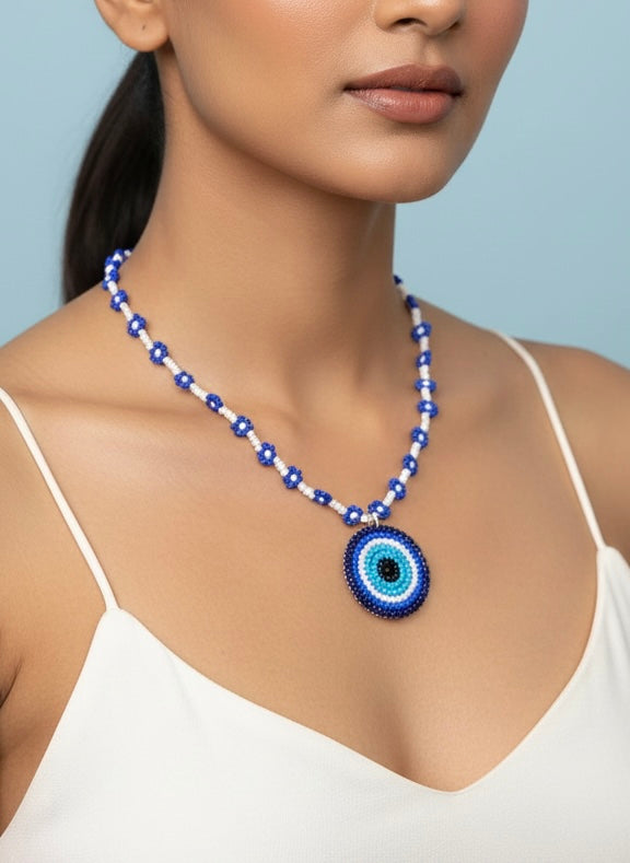 Mystic Evil Eye Handmade Beaded Necklace